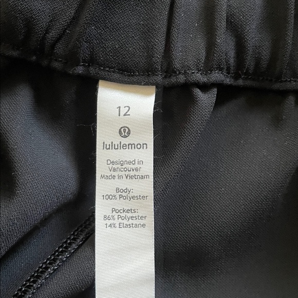 Lululemon Noir Wide Leg Crop Pants Black Women’s Sz 12 - Picture 10 of 11
